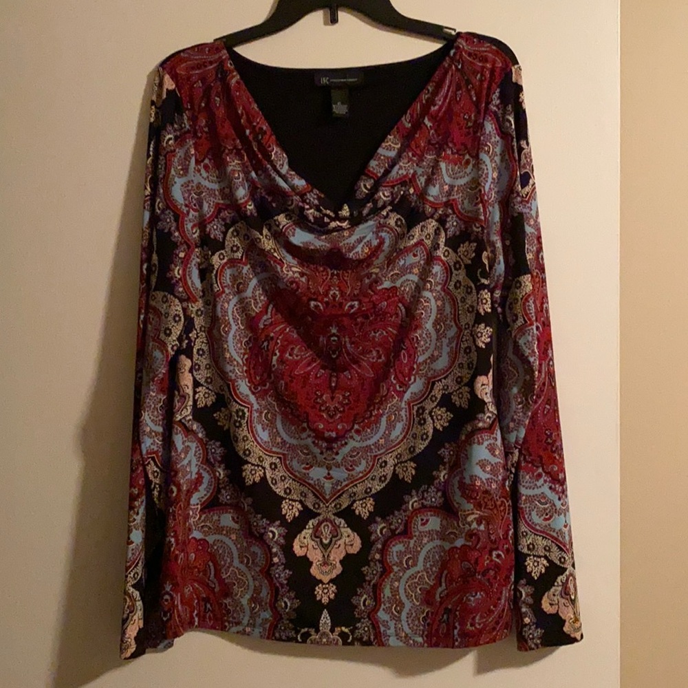 Inc Scoopneck long sleeve top - size XL - Like new condition